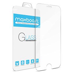 iPhone 6 Screen Protector, Maxboost® [Tempered Glass] 0.2mm Ballistic Glass iPhone 6 Glass Screen Protector Work with iPhone 6 and Protective Case [Lifetime Warranty]