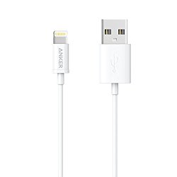 iPhone charger, Anker Lightning to USB Cable (3ft) for iPhone 6s 6 Plus 5s 5c 5, iPad Pro, Air 2, iPad mini 4 3 2, iPod touch 5th gen / 6th gen / nano 7th gen [Apple MFi Certified] (White)