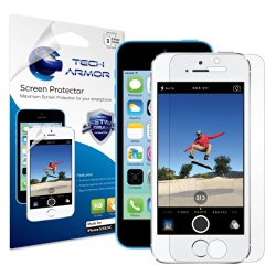 Tech Armor High Defintion Clear Screen Protector for iPhone 5/5c/5s (Pack of 3)
