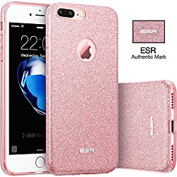 iPhone 7 Plus Case, ESR iPhone 7 Plus Makeup Series Back Cover Shinning Protective Bumper Bling Glitter Case for 5.5 inches iPhone 7 Plus(Rose Gold)