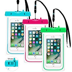 Waterproof Case, Universal Dry Bag Cell phone Floating pouch With Straps for iPhone 7 6S 6 Plus, iPhone 5S SE, Samsung Galaxy S8 S7 S6 Edge, Note 5 4 3, HTC One M8, M7, LG, Huawei, Sony