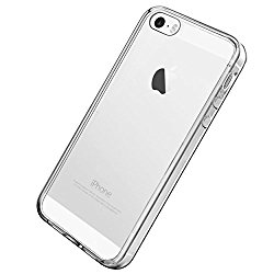 iPhone 5s case iPhone SE case iPhone 5 case by Ailun Shock-Absorption Bumper TPU Clear cover[Crystal Clear]