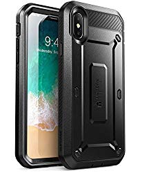iPhone XS Case, iPhone X Case, SUPCASE [Unicorn Beetle Pro Series] Full-Body Rugged Holster Case with Built-In Screen Protector for iPhone X 2017 & iPhone XS 5.8 inch 2018 Release (Black)