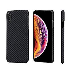 iPhone Xs Max Case,PITAKA Magcase Aramid Fiber 6.5 Inch [Real Body Armor Material] Phone Case,Slim Fit Minimalist Strongest Durable Snugly Fit Snap-on Case for iPhone Xs Max 6.5″