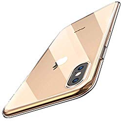 TOZO for iPhone XS Max Case 6.5 Inch (2018) Premium Clear Soft TPU Gel Ultra-Thin [Slim Fit] Transparent Flexible Cover for iPhone XS Max [Clear Gel]