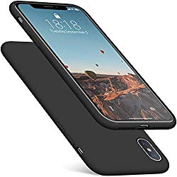 DTTO Case for iPhone Xs Max, [Romance Series] Silicone Case with Hybrid Protection for Apple iPhone Xs Max 6.5 Inch (2018 Released) – Black