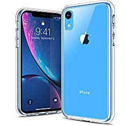 RANVOO iPhone XR case, iPhone XR Protective Clear Case [Heavy Duty] [Agile Button] with Reinforced Soft TPU Bumper and Transparent Hard PC Back Case Cover