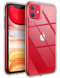 YOUMAKER Stylish Crystal Clear Case for iPhone 11, Anti-Scratch Shock Absorption Slim Fit Drop Protection Premium Bumper Cover Case for iPhone 11 6.1 inch (2019) – Clear