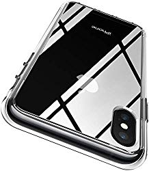RANVOO iPhone Xs case, iPhone X case Protective Clear Case [Certified Military Protection] [Agile Button] with Reinforced Soft TPU Bumper and Transparent Hard PC Back Case (Crystal Clear)